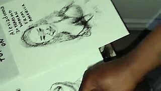 How to finish a tit sketch with cum?