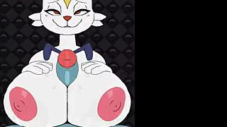 female cinderace - beatbanger with titty fuck and big tits