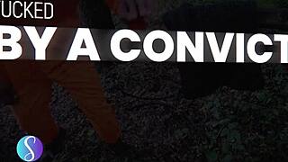 I Fucked a Convict with Big Black Cock Bareback Over a Table with Her Big Natural Tits Bouncing