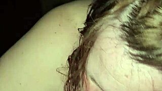 Milf casually rides a foot while sucking a huge cock in group fun