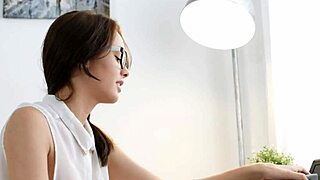 Ugh, Mishelle Can got DP'd and facialed at work, oops