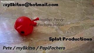 Pervy papifachero shows off cum tanks in hot summer weather 😈