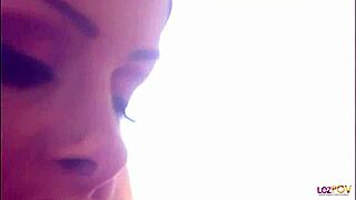 lewd blonde lesbians eat each other out in the bath before they fuck themselves with a dildo