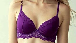 Cute Professional Lingerie Models Pose Barefoot In Panties And Underwear