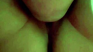 Neighbor's wife enjoys pussy licking while husband works