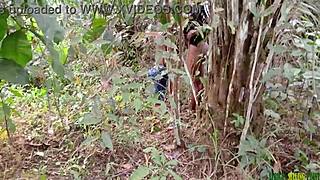 fucking in the bush with a black fat pussy!