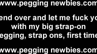 Femdom strapon anal domination