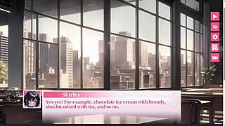 Sweet secretary casually wants boss's creampie in anime game.