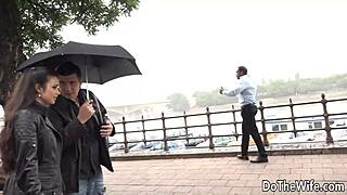 Mira Cuckold Takes Big Black Cock, Hubby Cleans Up After