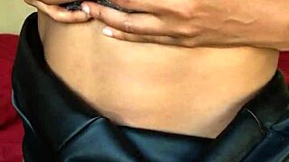 Ebony MILF Boldly Plays with Vibrator on Wet Pussy, Then Pees Intensely on Herself!