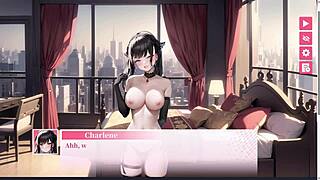 Sweet secretary casually wants boss's creampie in anime game.