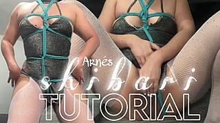Shibari Tutorial: Making a Harness with Live Masturbation Demo
