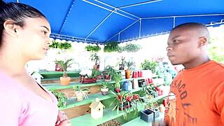 Prada, South African baddie, gives a wild public blowjob, damn she's hot! 😍