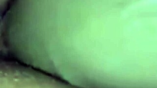 ebony babe plays with pussy with big dildo