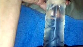 Wife Hayley Uses Big Dildo