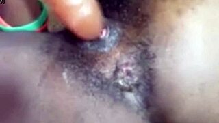 Homemade solo masturbation with dildo on huge pussy, so sexy!