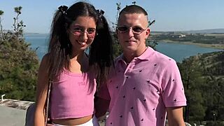 Yo, stranger invited us for tea, but his big dick slammed ass and pussy in a wild bi threesome!