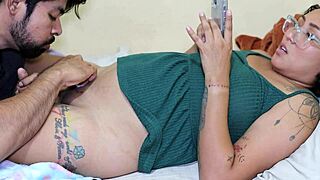 Tattooing rich pussy pays with internal creampie