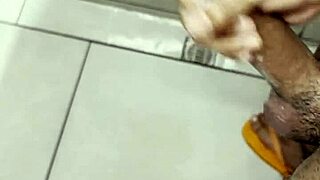 masturbating in the gym bathroom for first time homemade