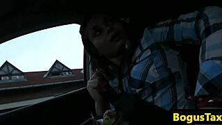 European Teen 18+ Gets Doggy Styled By Taxi Driver In Public