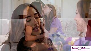 Is It Wrong That I Let The Neighbor's Teen Coed Lick My Pussy While Fingering Her Small Tits