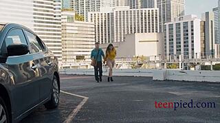 he's been craving office sex with a curvy british teen. finally got that big ass at work!