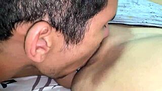 Latina Stepsister Gets Pussy Licked and Fucked Doggystyle First Time