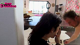 Beautiful Submissive Nikki Knightly Throat Fucked Against the Wall