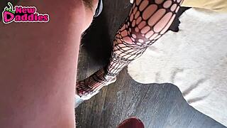 Beautiful Submissive Nikki Knightly Throat Fucked Against the Wall