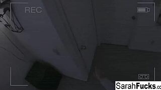 Busty pornstar sarah fucks and gets a load on her tits.