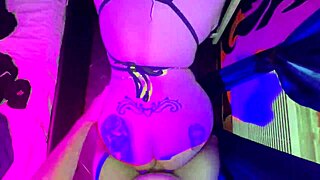 stripper latina with big tits changes the cane for my monster cock and rides me till i cum