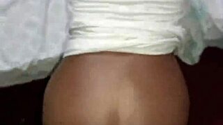 pretty ebony couple doggsytle fucking till i cum in her pussy
