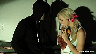 elsa jean fucks a masked stranger in the dark