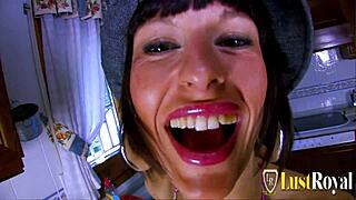 nasty brunette milf is fucked in the throat and pussy with doggystyle bent over ass missionary cowgirl blowjob