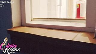 I watched my british neighbor flash her big tits in the shower