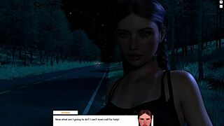 Redhead rides monster cock on holiday midnight ride