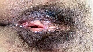 Look At My Big Hairy Pussy After Hours Of Fucking And Huge Cumshots