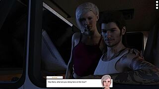 Redhead rides monster cock on holiday midnight ride