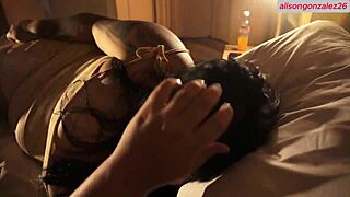 Wow, hermanastro sneaks in for hardcore tickle play with huge cock