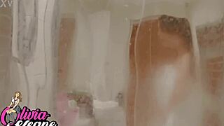 I watched my british neighbor flash her big tits in the shower