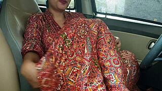 Beautiful Panjabi wife bent over and fucked by husband in car for 2024 video