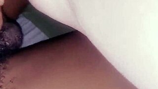 I watch my pussy licked by his monster cock close up