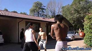 i gang banged a buxom whore with huge cocks and facials