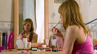 Blonde Teen Maecia Uses Toys in Slutty Morning Routine