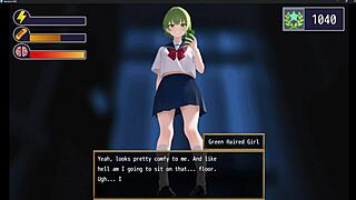 femuzero green haired girl dominates with intense facesitting