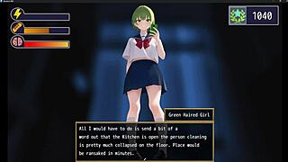 femuzero green haired girl dominates with intense facesitting