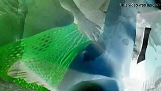 Soft white teen girl worships big black cock in interracial scene