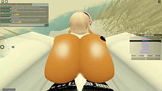 Check out this deepthroat and anal action with ebony and blonde