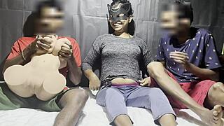 Halloween Fun with Tantaly Sex Doll and Close Friends