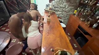 Sex In Bar With Two Married Friends Fucked For Bill Payment Cum In Mouth